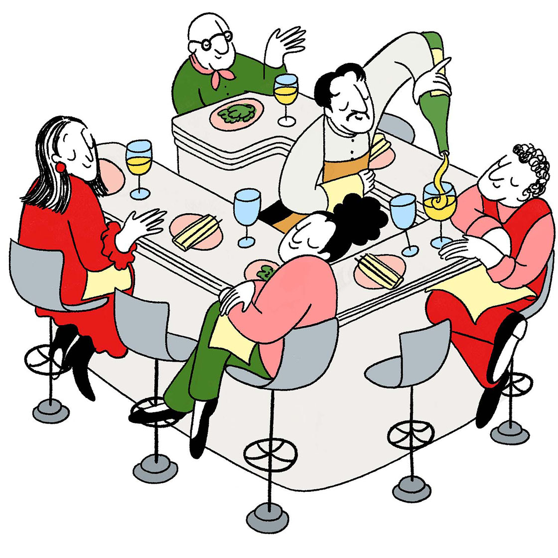 If you’re eating alone, the counter might be the best place to sit. From Tokyo to Quebec City to Copenhagen, a counter seat can be a warm, welcoming place — or simply the perfect spot to enjoy a quiet meal on your own. ©Debora Szpilman