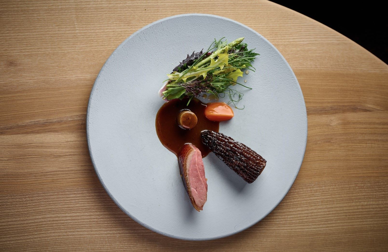 A dish from JÖRO, which recently moved location to a converted mill near Sheffield. © Tim Green/JÖRO