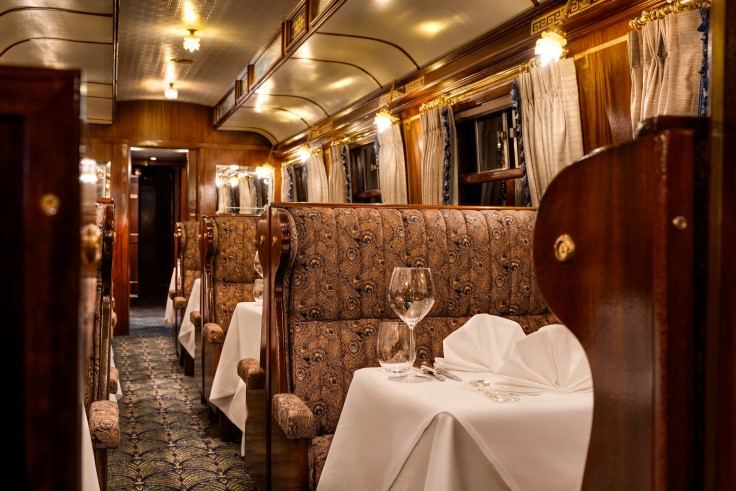 One of The Pullman's painstakingly restored Orient Express train carriages. © Eric Harford/The Pullman