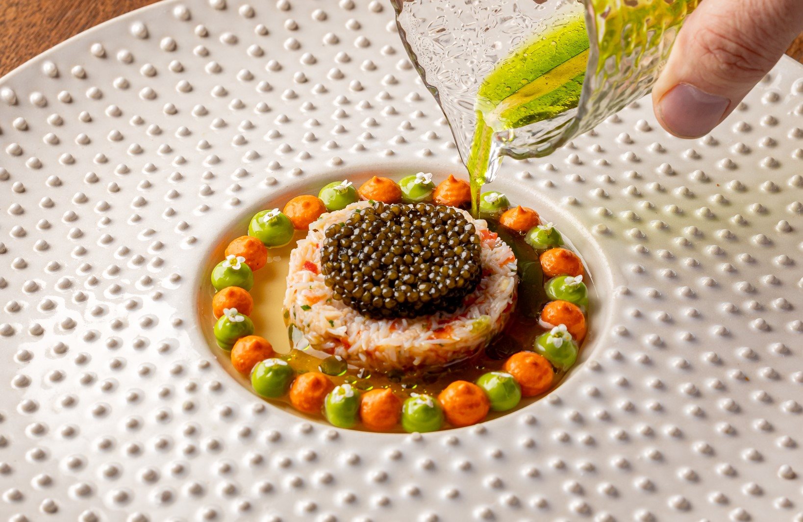 A wonderfully colourful dish from the MICHELIN-Starred Ugly Butterfly by Adam Handling. © Justin De Souza/Ugly Butterfly