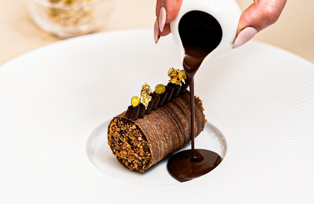 One of Paul Ainsworth's well-crafted, MICHELIN-Starred desserts. © Chris Fynes/Paul Ainsworth at No.6