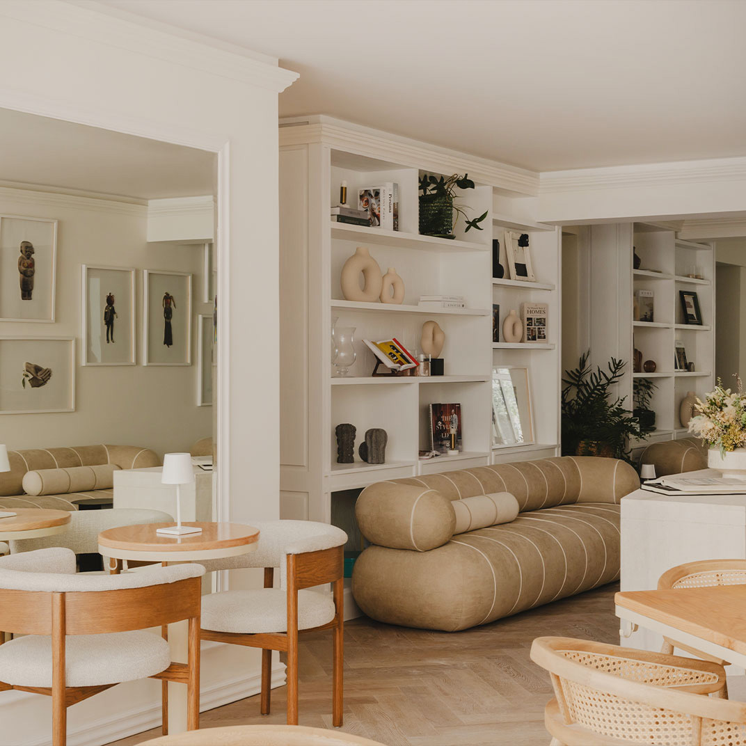 The interior of Casona Roma Norte, one of the neighborhood's most recognizable hotels. © Casona Roma Norte