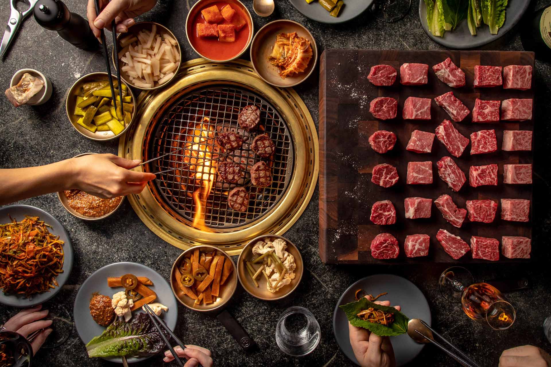 The Butcher's Feast at Cote comes with different cuts of meat and a range of accompaniments. © Gary He/Cote