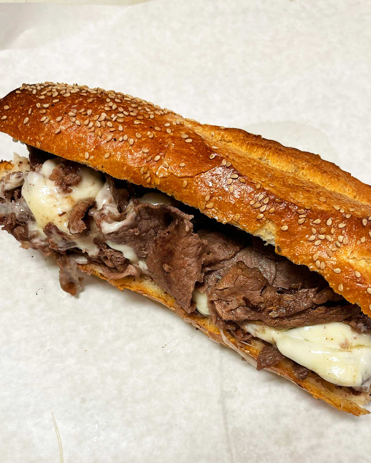 Angelo's draws long lines for their cheesesteaks. © Danny DiGiampietro/Angelo's
