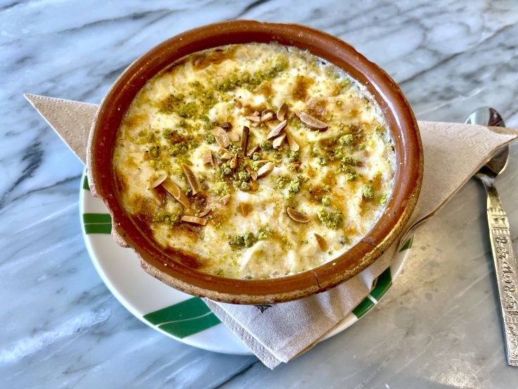 Tofareya's take on the classic Egyptian bread pudding, Omm Ali. © Michelin