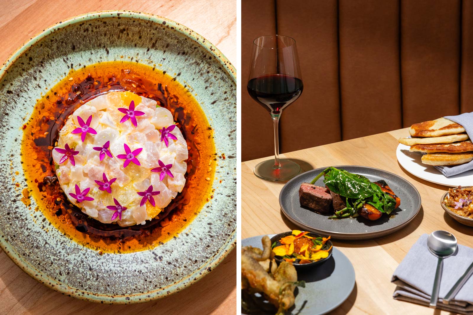 Start with the langoustine crudo before enjoying a main course at Coro. © Greg Perkins/Coro