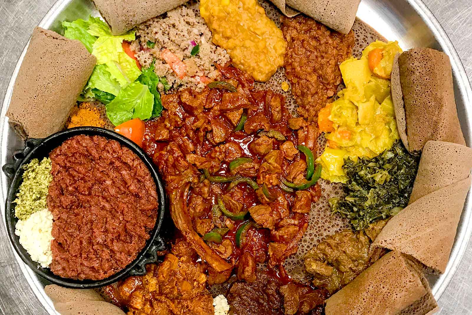 Selam specializes in traditional Ethiopian and Eritrean fare. © Abraham Woldezghi /Selam