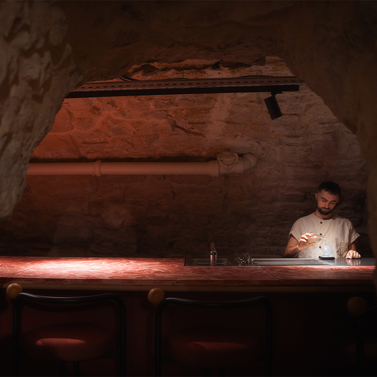 L'intérieur du bar De Vie. ©Millie Tang