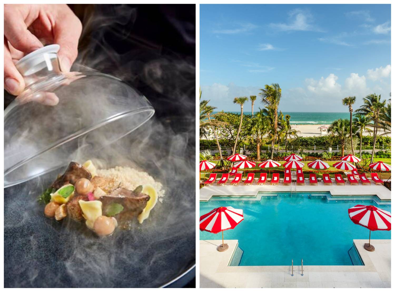 From jaw-dropping cuisine to stunning views, Miami Beach is experiencing a hospitality renaissance. © Michael Pisarri/Stubborn Seed, © Faena Hotel Miami Beach
