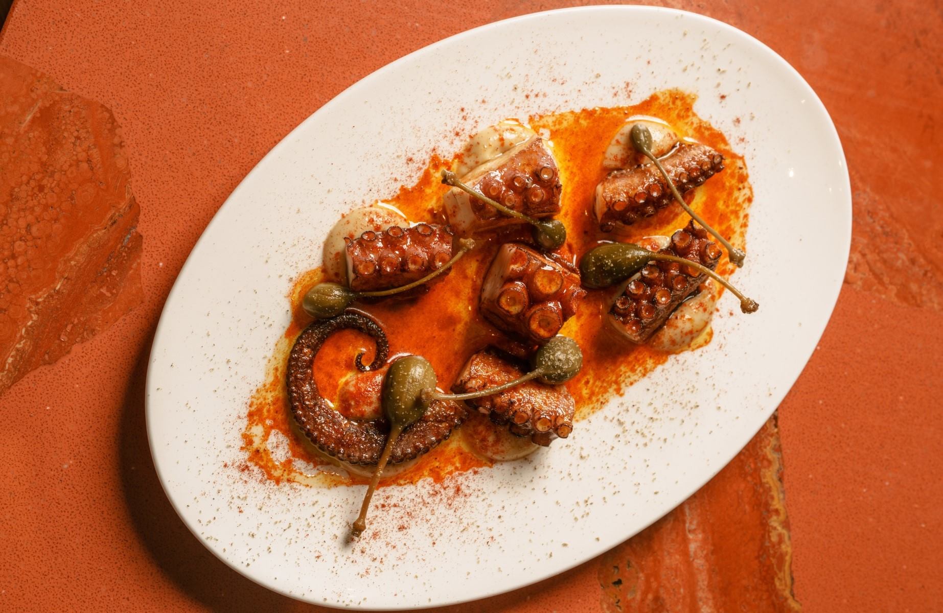 Just one of the many colourful, exuberantly flavoured dishes from Legado. © Sam Cornish/Legado
