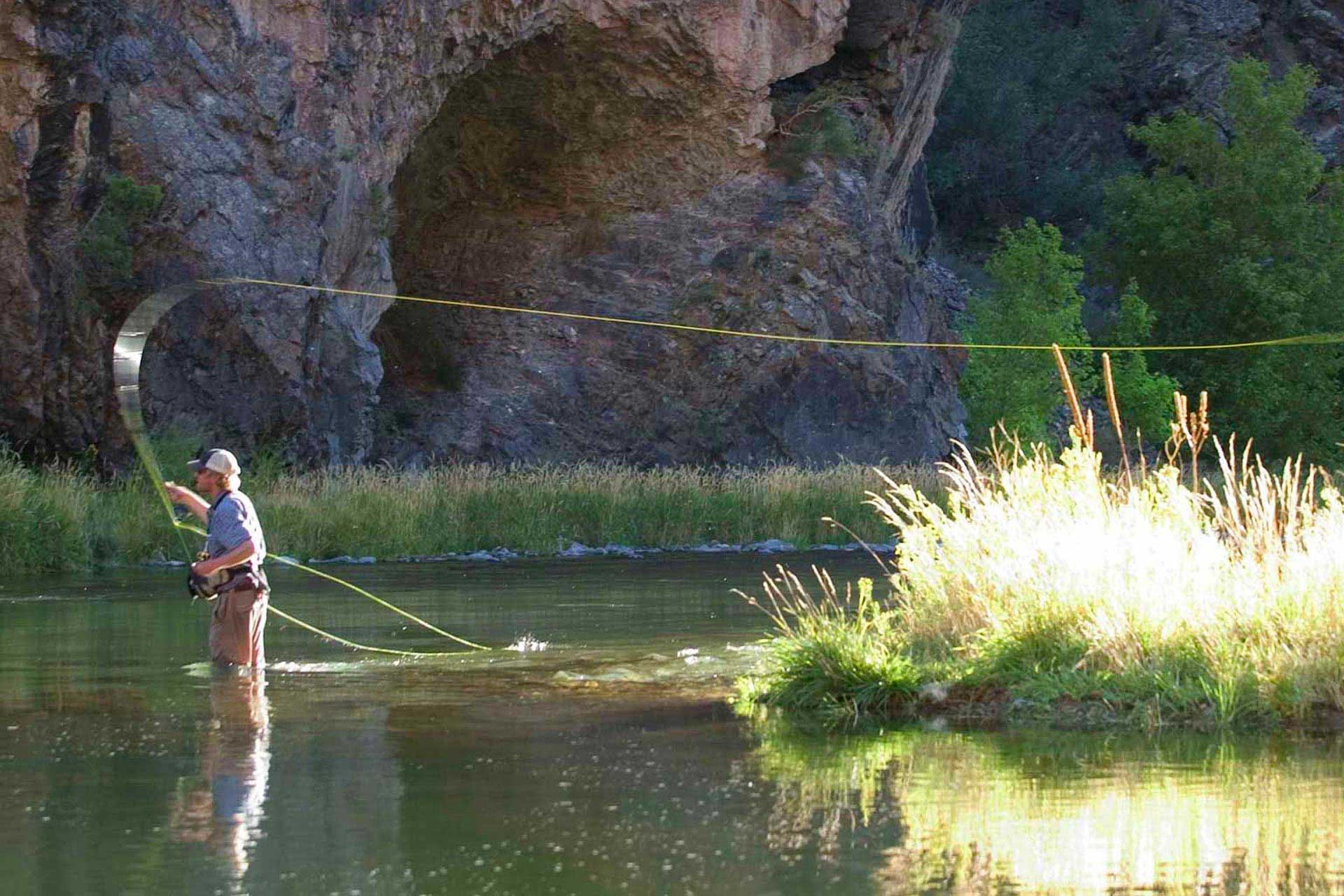 World-class fly fishing in the Colorado countryside. © Dunton Hot Springs