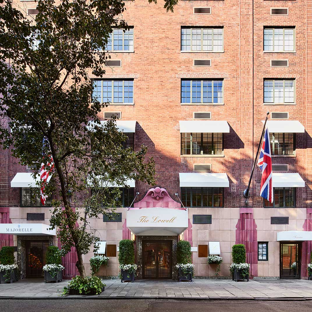 The low-key Lowell is where you'll find some of the most privacy minded celebrities on their visits to New York City. © The Lowell