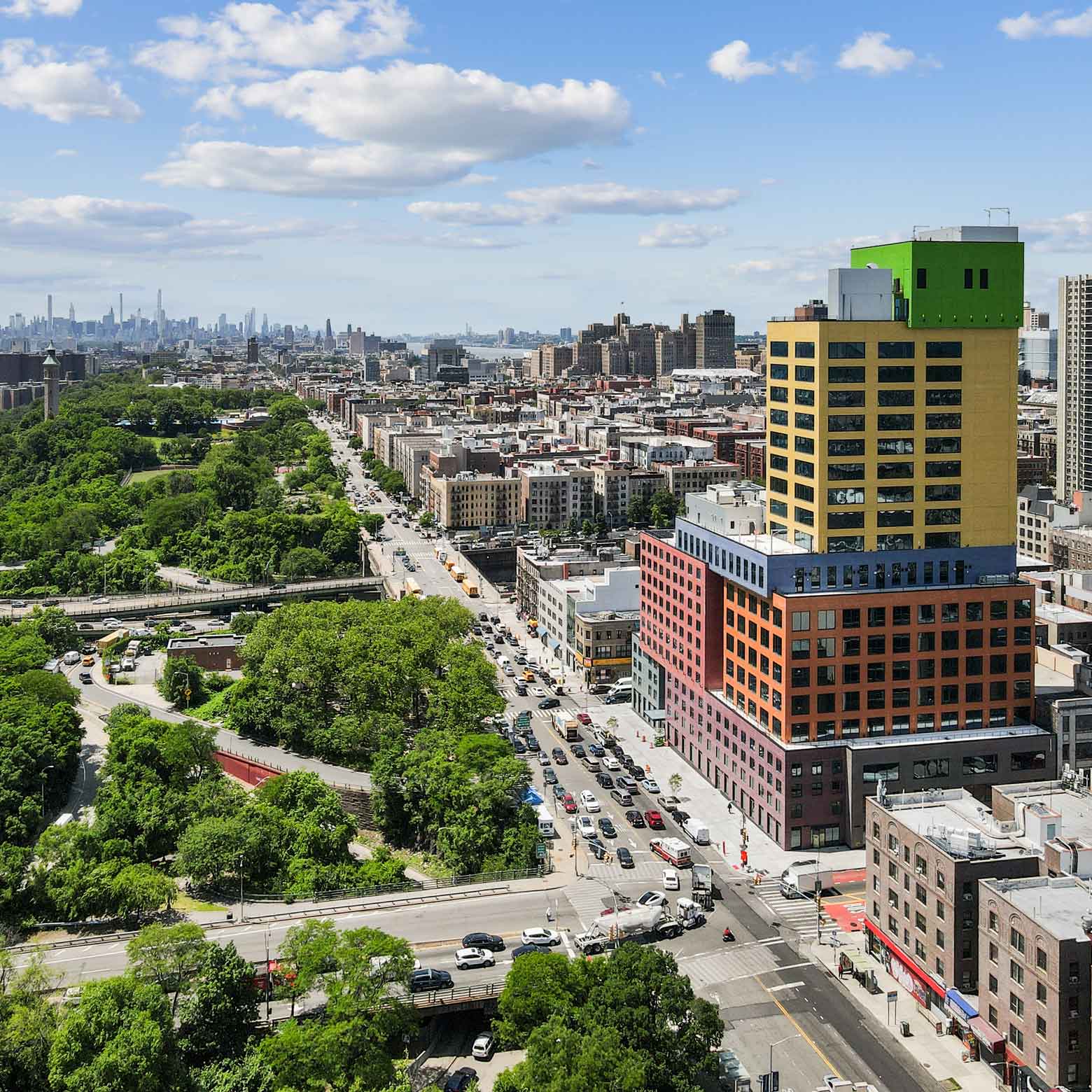 Opened in 2022, the Radio Hotel makes its home in Washington Heights at the very north of Manhattan. © Radio Hotel