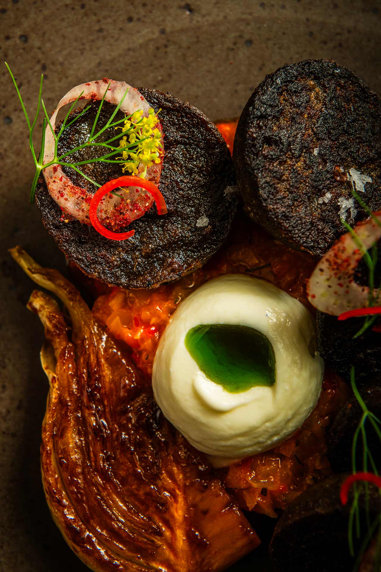 Eggplant “Dumplings” are a twist on the expected dish. © Oyster Oyster