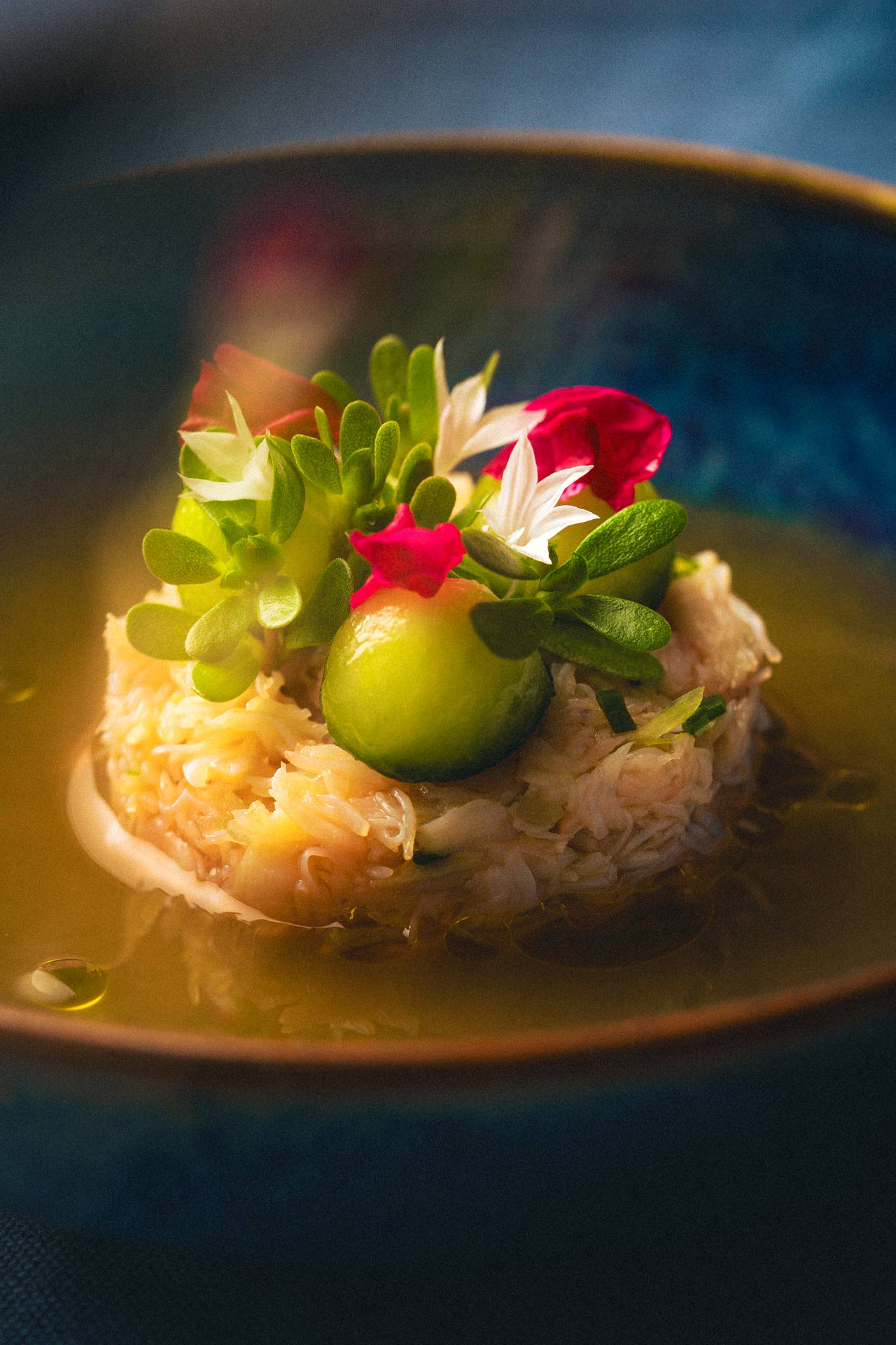 A bright display of melon rose crab at Burdock & Co. © Hakan Burcuoglu