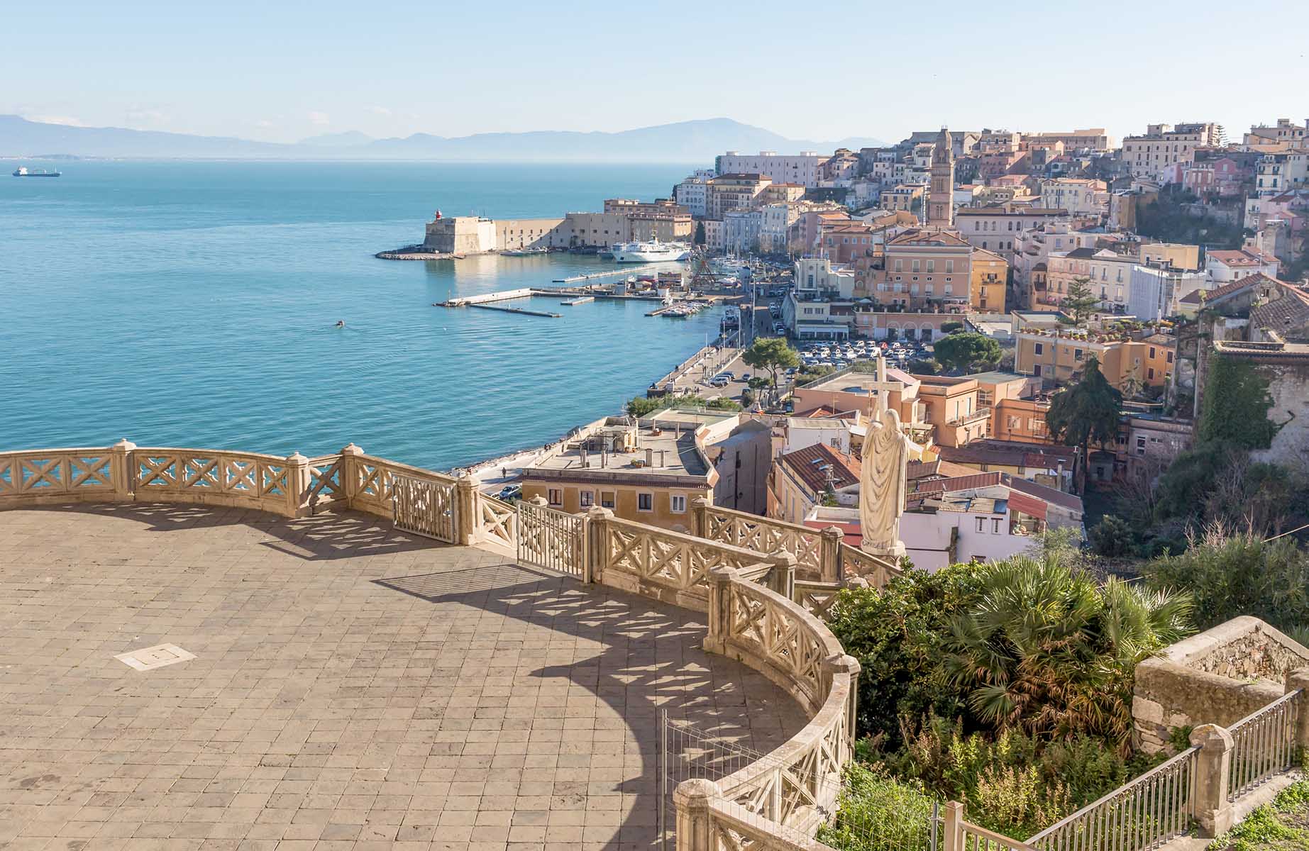 Perched up on a hill, Gaeta has plenty of vantage points from which to admire the panoramic views of the city. © Travel Photography/iStock