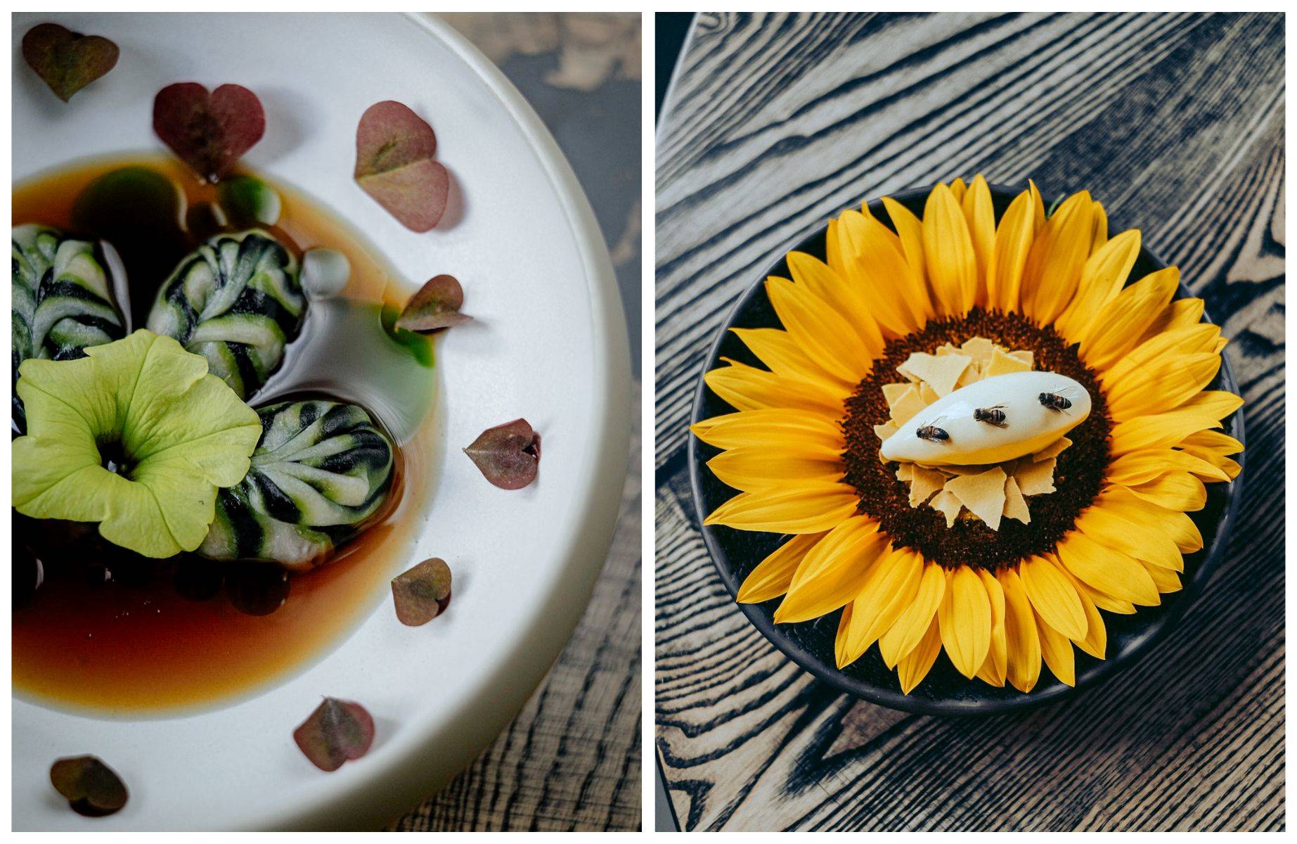 Max Cekot Kitchen's dishes are edible art, grown in the restaurant's garden. © Natalija Cekote/Max Cekot Kitchen