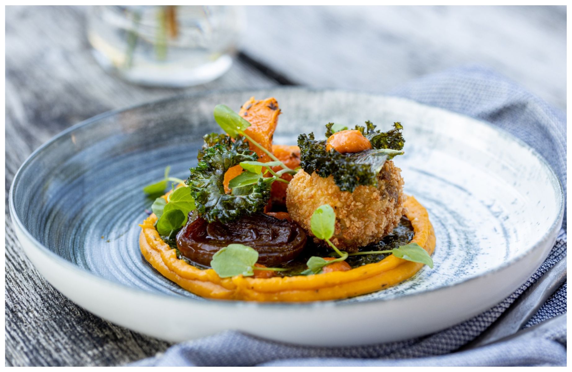 The kind of seasonal, ingredient-led cooking you can expect from The Yurt's kitchen. © Inga Kebleryte/The Yurt at Nicholsons