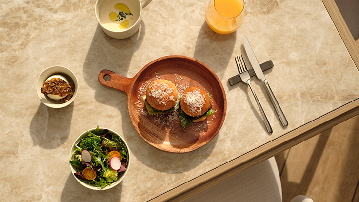 The junior set menu at Janu Mercato. The plating is refined enough to pass for an adult dish. © Janu Tokyo