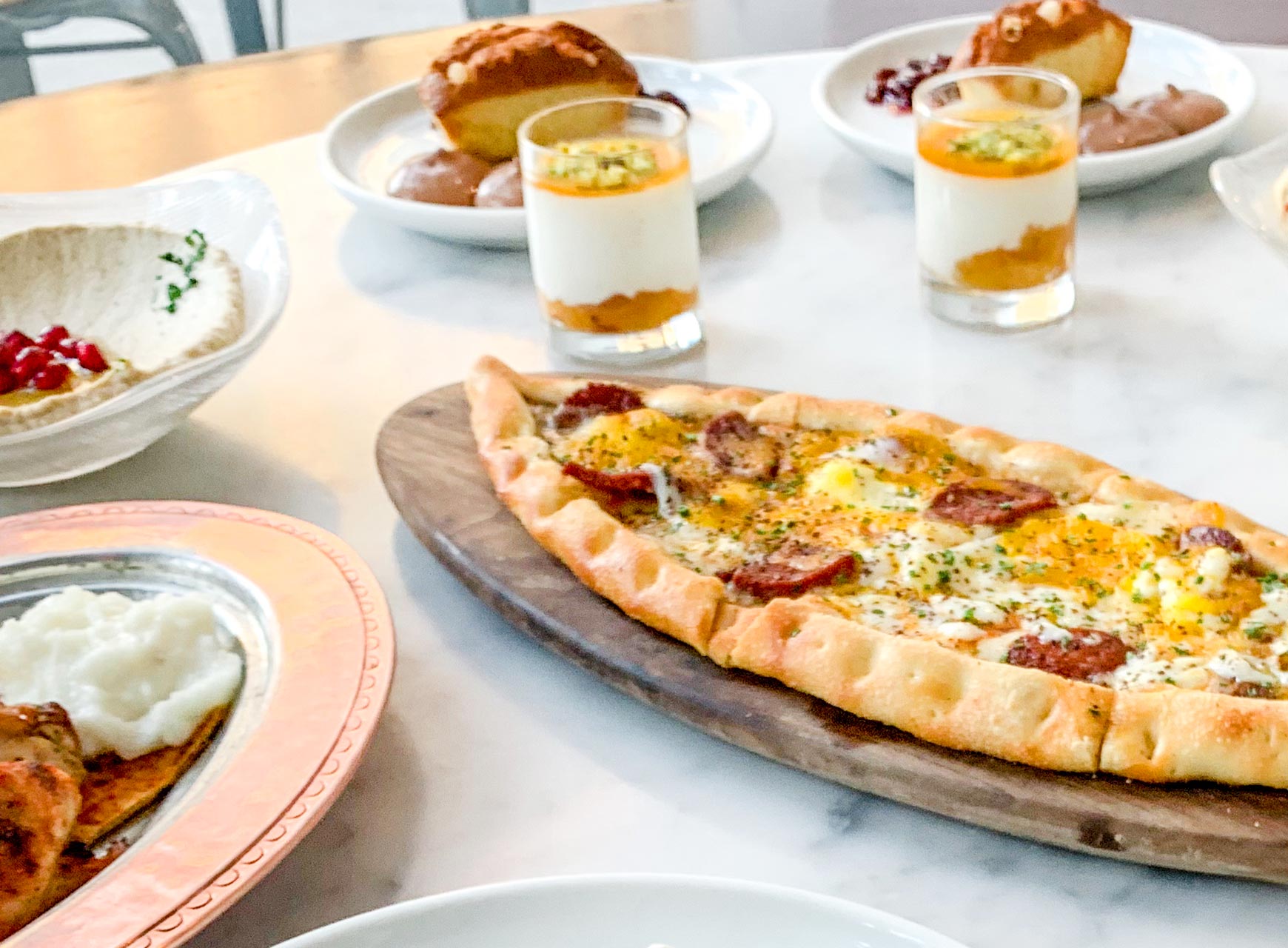 Pide at Zaytinya comes straight from the oven. © José Andrés Group/Zaytinya