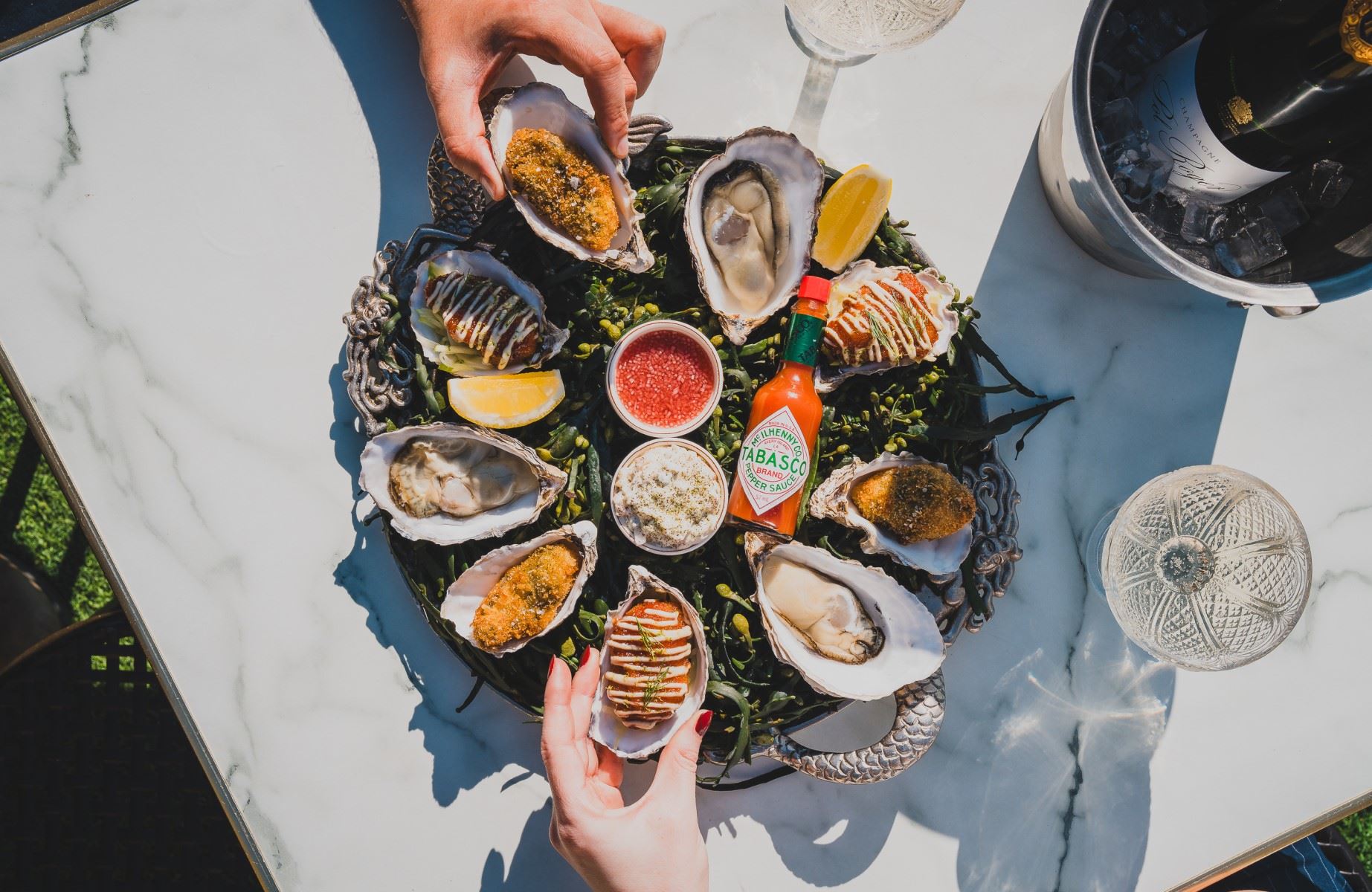 Cornish seafood at The Mariners in Rock, which forms the core of the menu. © Adam Sargent/The Mariners