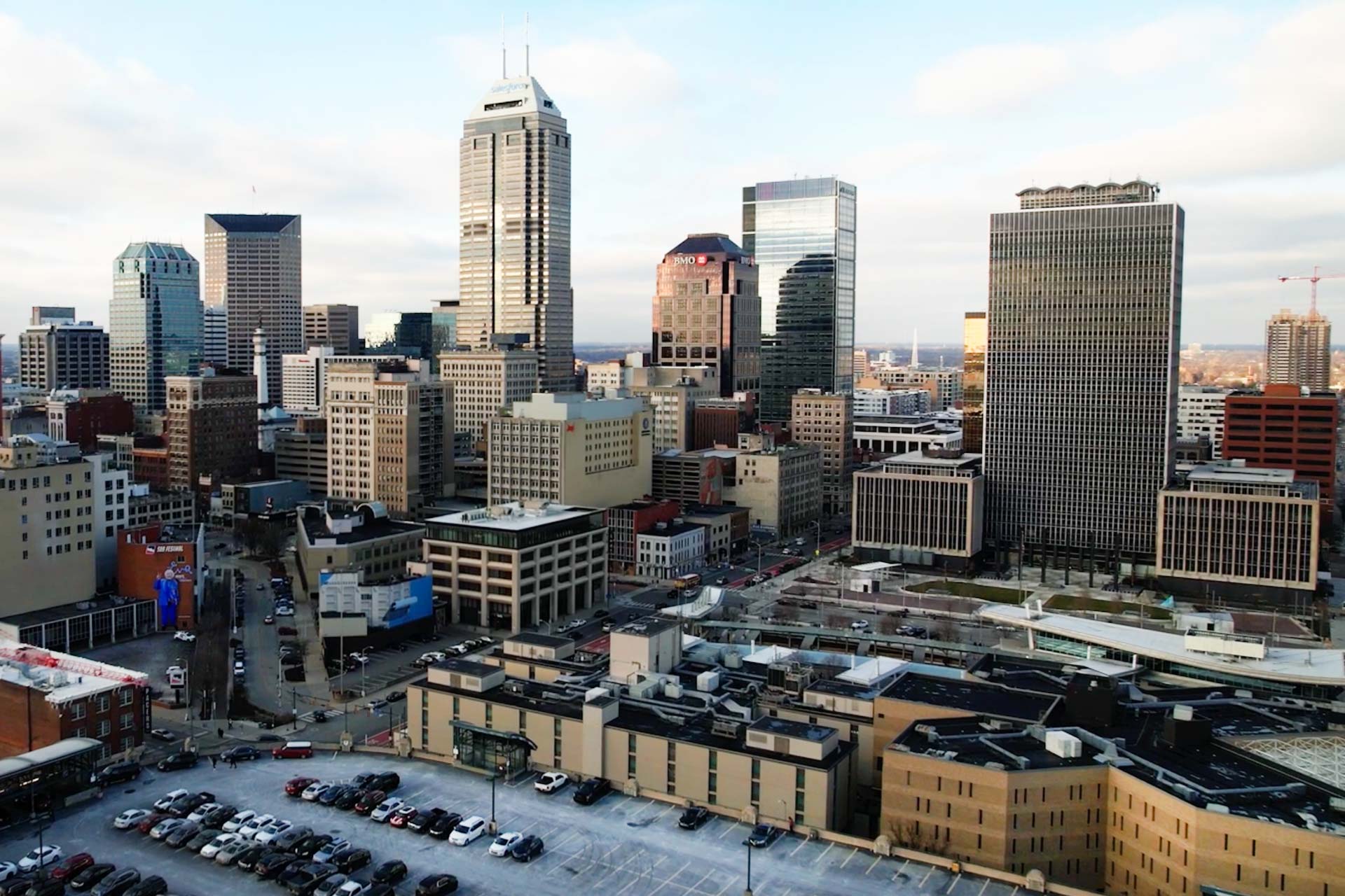 Indianapolis Skyline Circle. © Morgan Snyder
