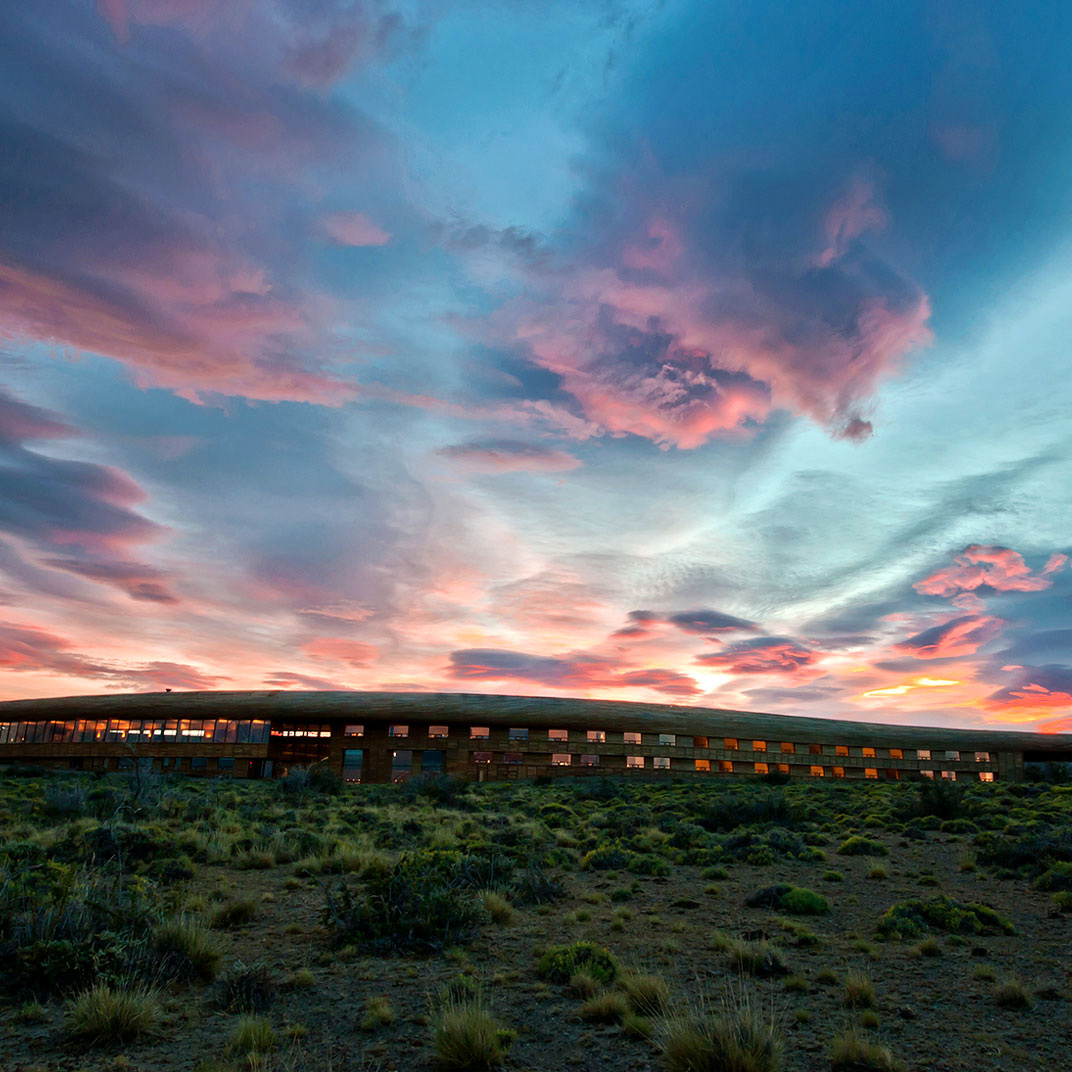 At Tierra Patagonia, in the remote region at the southern tip of South America, design informs every inch of the guest experience. © Tierra Patagonia