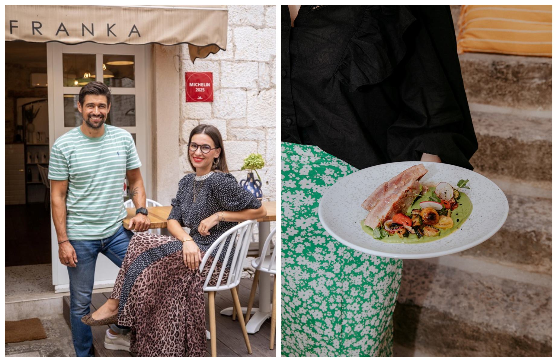 Damir and Dajana Civadelić, and a perfectly cooked tuna steak paired with smoky grilled vegetables. © Biljana Bljivajs Cropix/Franka