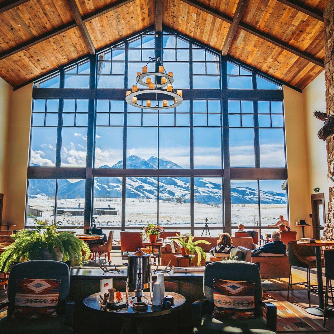 Sage Lodge is the luxe answer to staying near Yellowstone National Park. © Sage Lodge