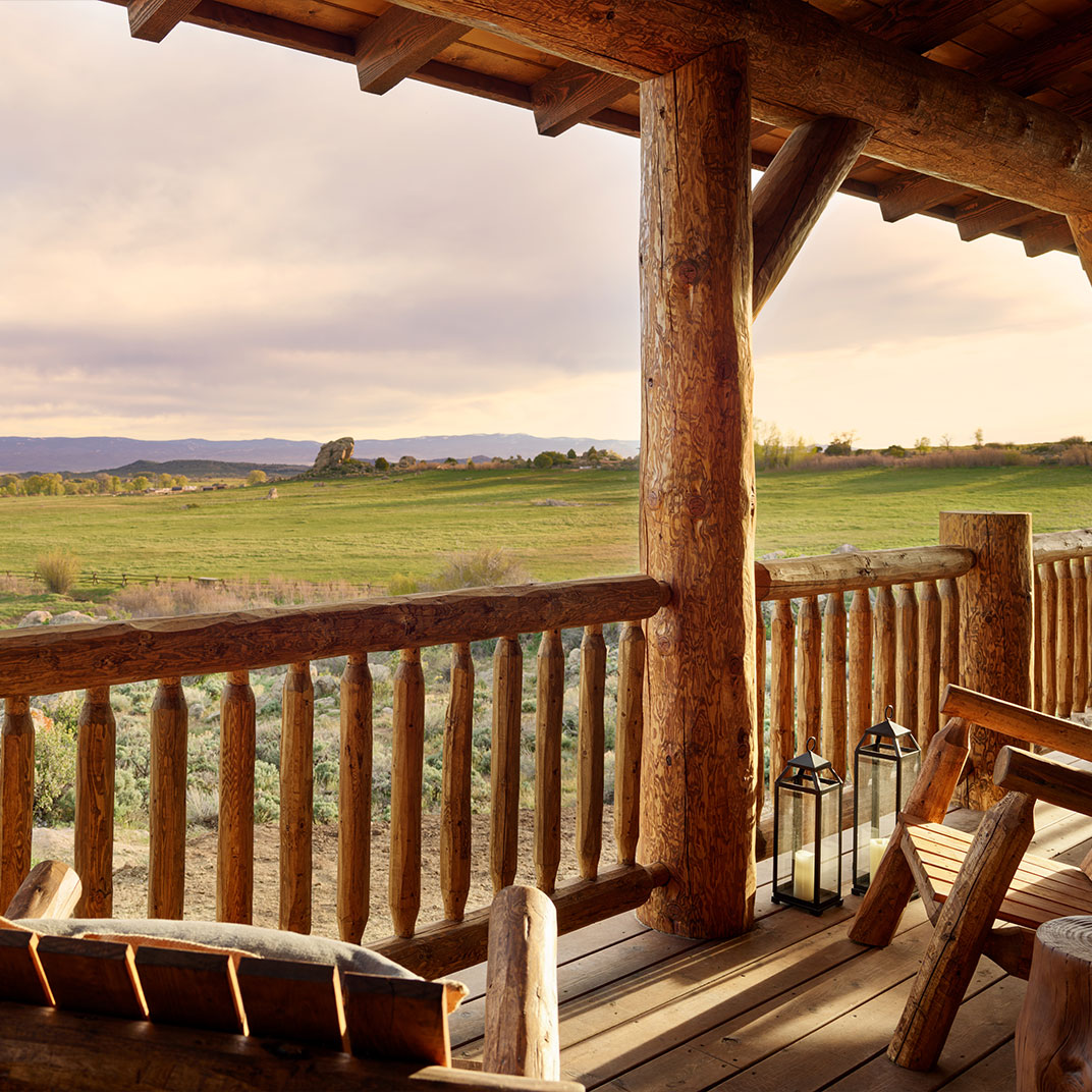 Expansive views are one of the many reasons to stay at Brush Creek Ranch. © Brush Creek Ranch