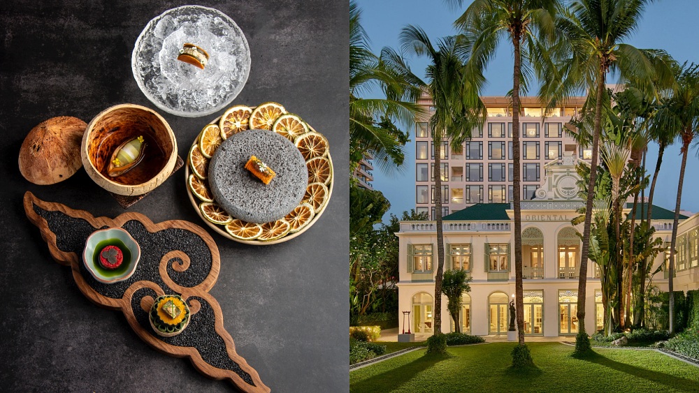 Enjoy contemporary Thai cuisine at Saawaan, and experience the legendary Mandarin Oriental Bangkok, awarded Three MICHELIN Keys. (© MICHELIN Guide, Mandarin Oriental Bangkok)