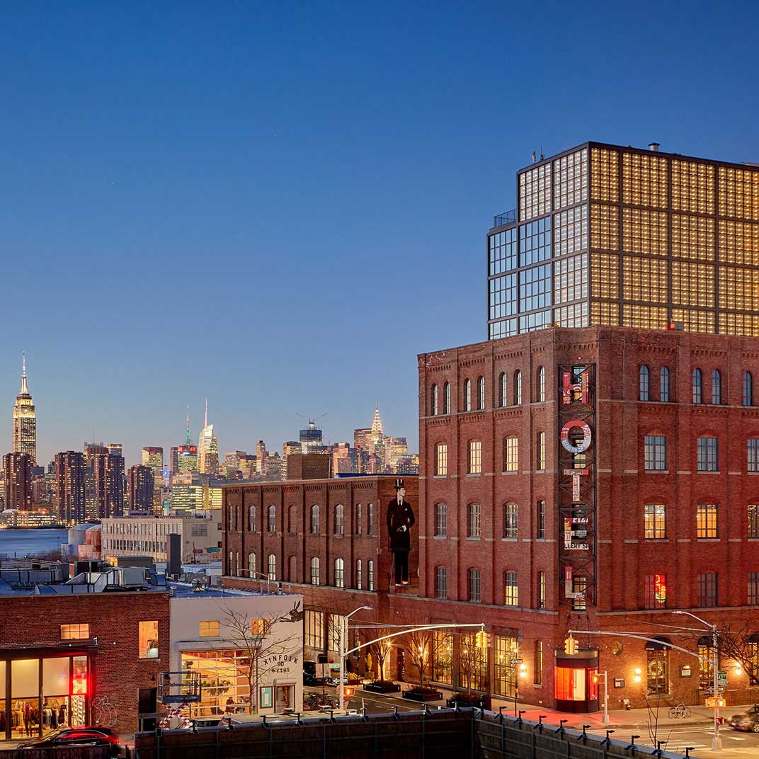 The Wythe, in a remade warehouse near the river in Williamsburg. © The Wythe  