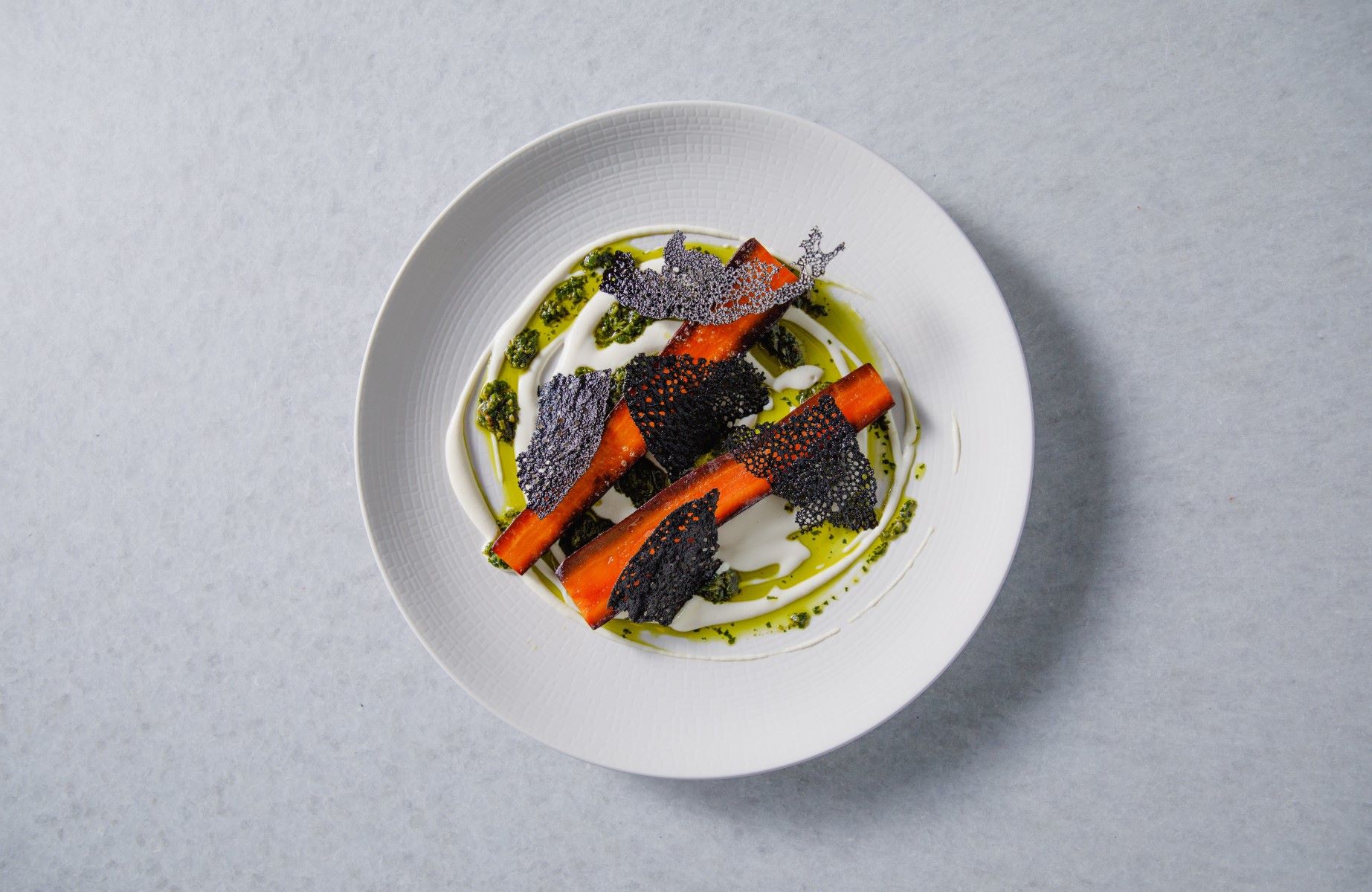 Vibrant plating at Land in Birmingham's Great Western Arcade. © Jack Spicer Adams/Land