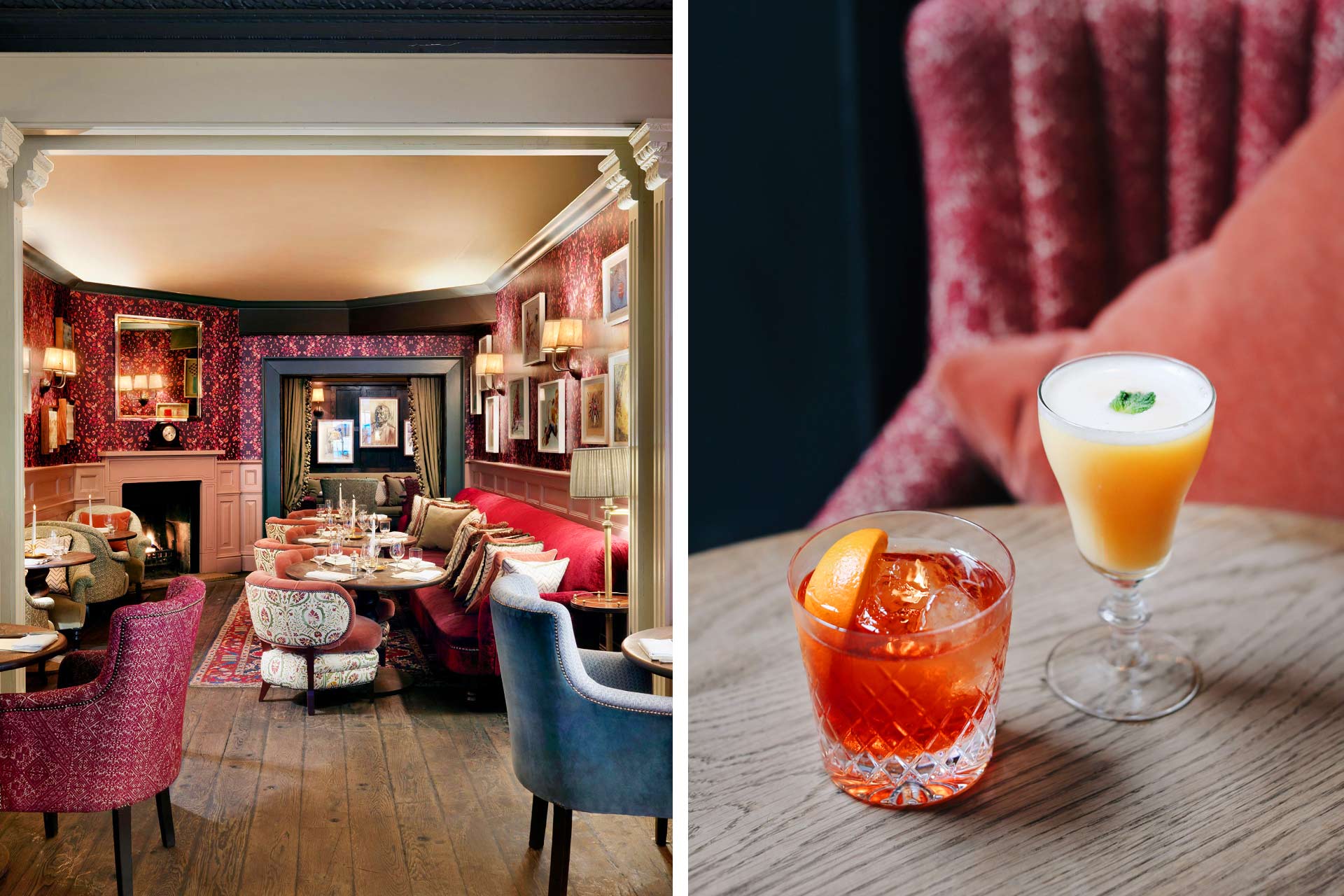 Peace, quiet and old-world English charm characterise the Dean Street Townhouse bar. © Dean Street Townhouse