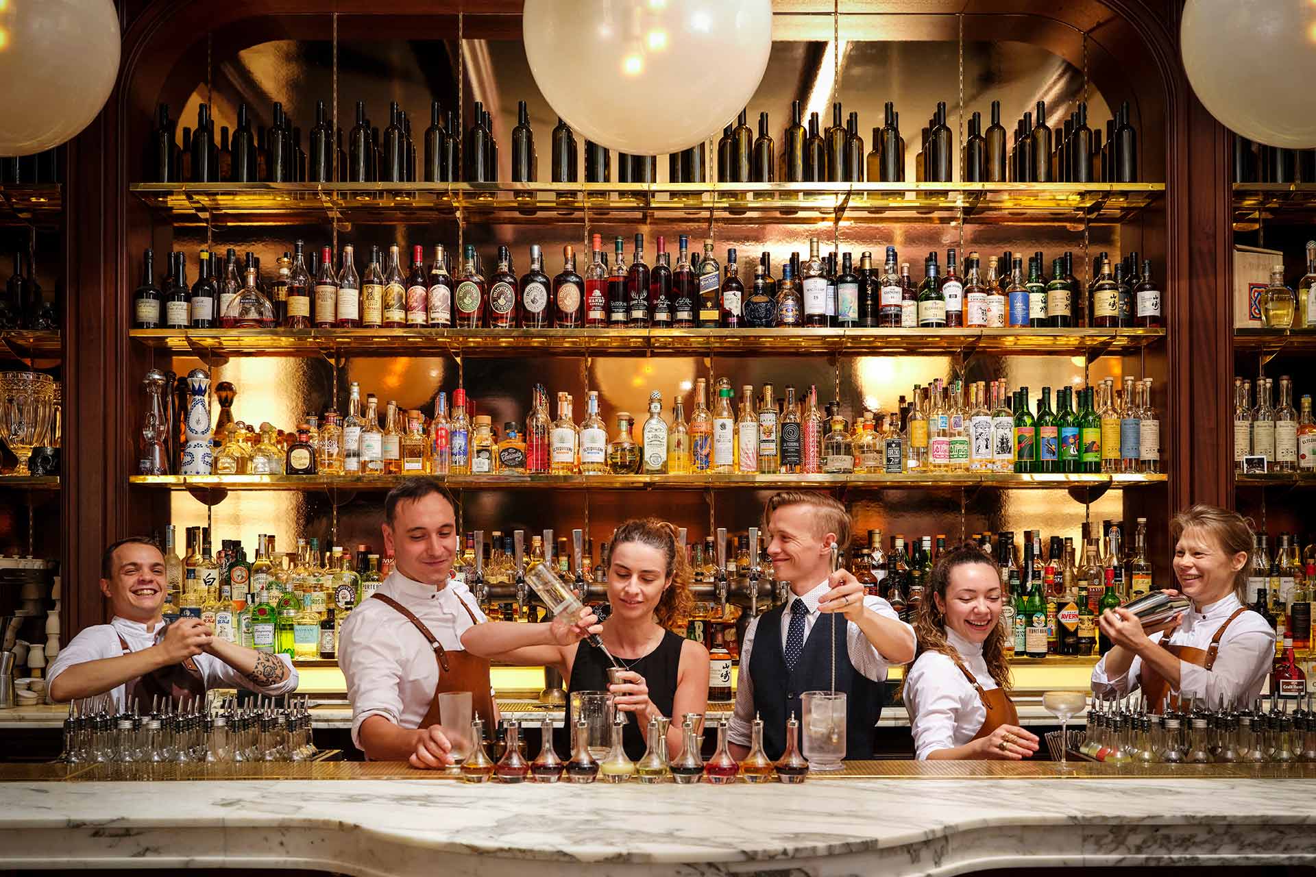 Latin American inspired cocktails that use agave spirits lead the way at Side Hustle. © NoMad London