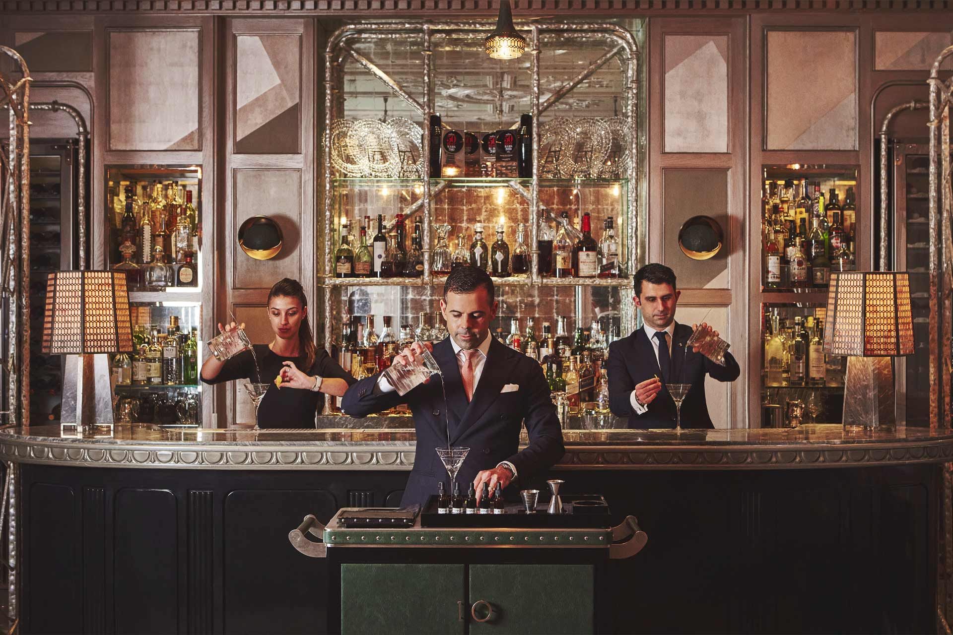 Where else other than The Connaught Bar could you have a personalised martini from the trolley? © The Connaught