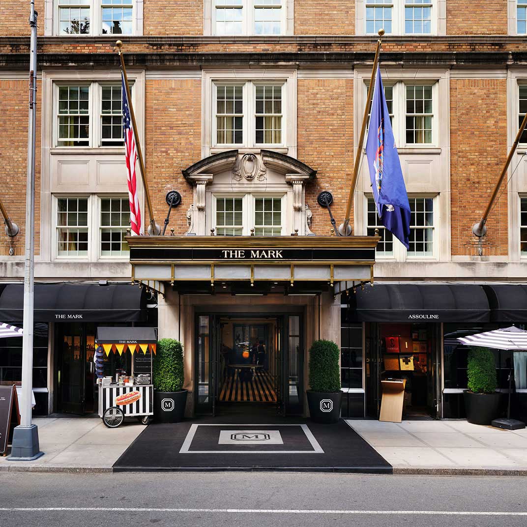 For a fee, The Mark welcomes up to two pups per room with an ultra-luxury dog program that includes in-room gourmet meals. © The Mark Hotel