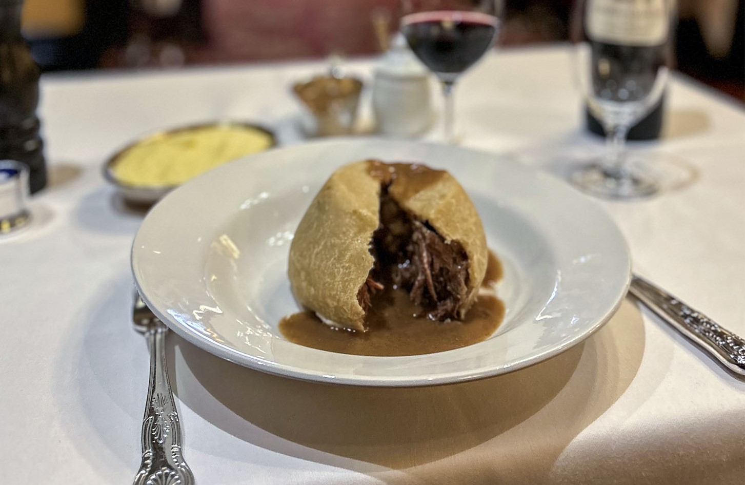 A hearty steak and kidney pudding from Rules, London's oldest restaurant. © La Terance/Rules