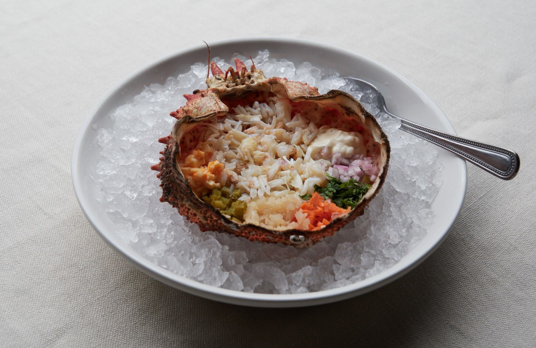 A crab dish from LUSO, Fitzrovia's new Portuguese restaurant. © Tess Lister/LUSO
