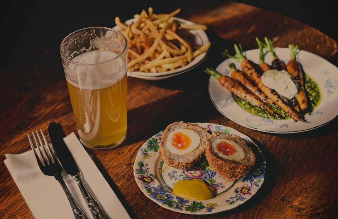 An assortment of hearty pub dishes from The Jolly Gardeners in Chester. © Ben Wright/The Jolly Gardeners