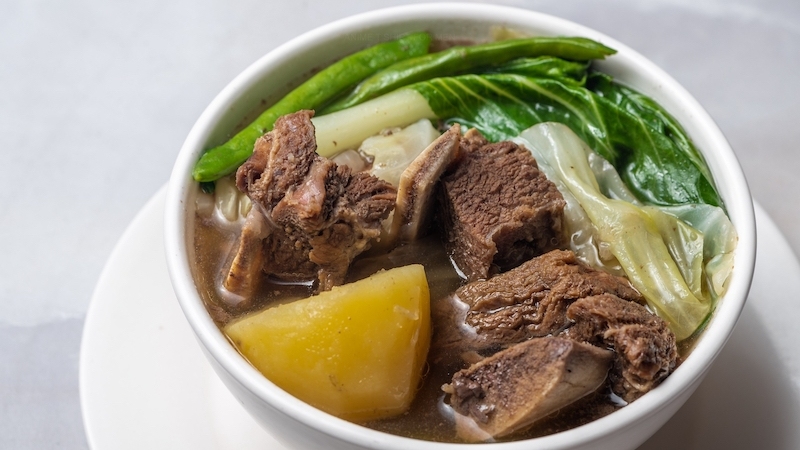 Nilaga refers to the Filipino method of gently boiling meat — here, beef — into a clear, comforting broth, where simplicity draws out depth and warmth in every spoonful. © Loybuckz