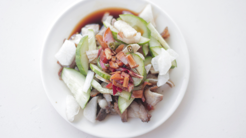 Kilawin features meat that’s first cooked — often grilled — before being tossed in a tangy mix of vinegar, citrus and aromatics, unlike kinilaw, which relies on acidity alone to cure raw seafood. © Tatay DM