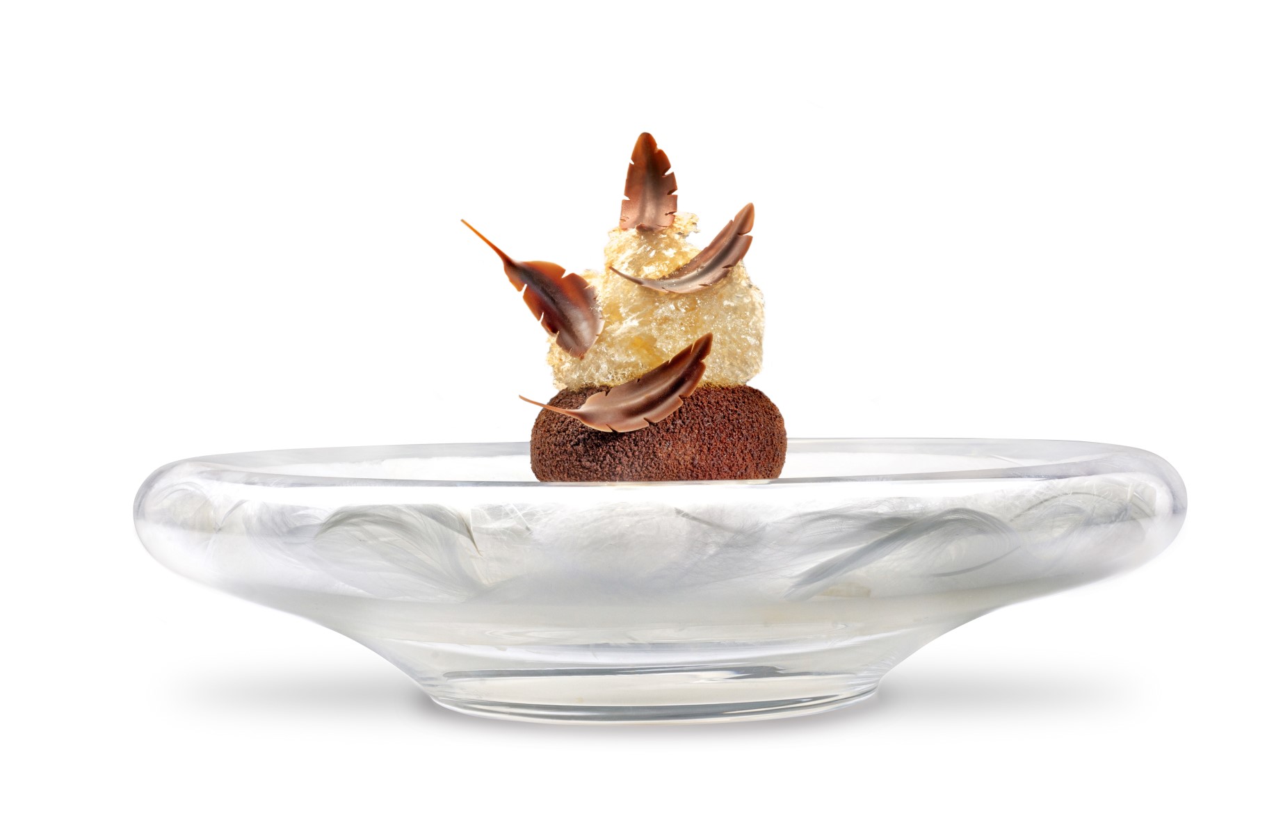 The famous 'CORE-teser' dessert that replicates the flavours of a Malteser. © WeTheFoodSnobs/CORE by Clare Smyth