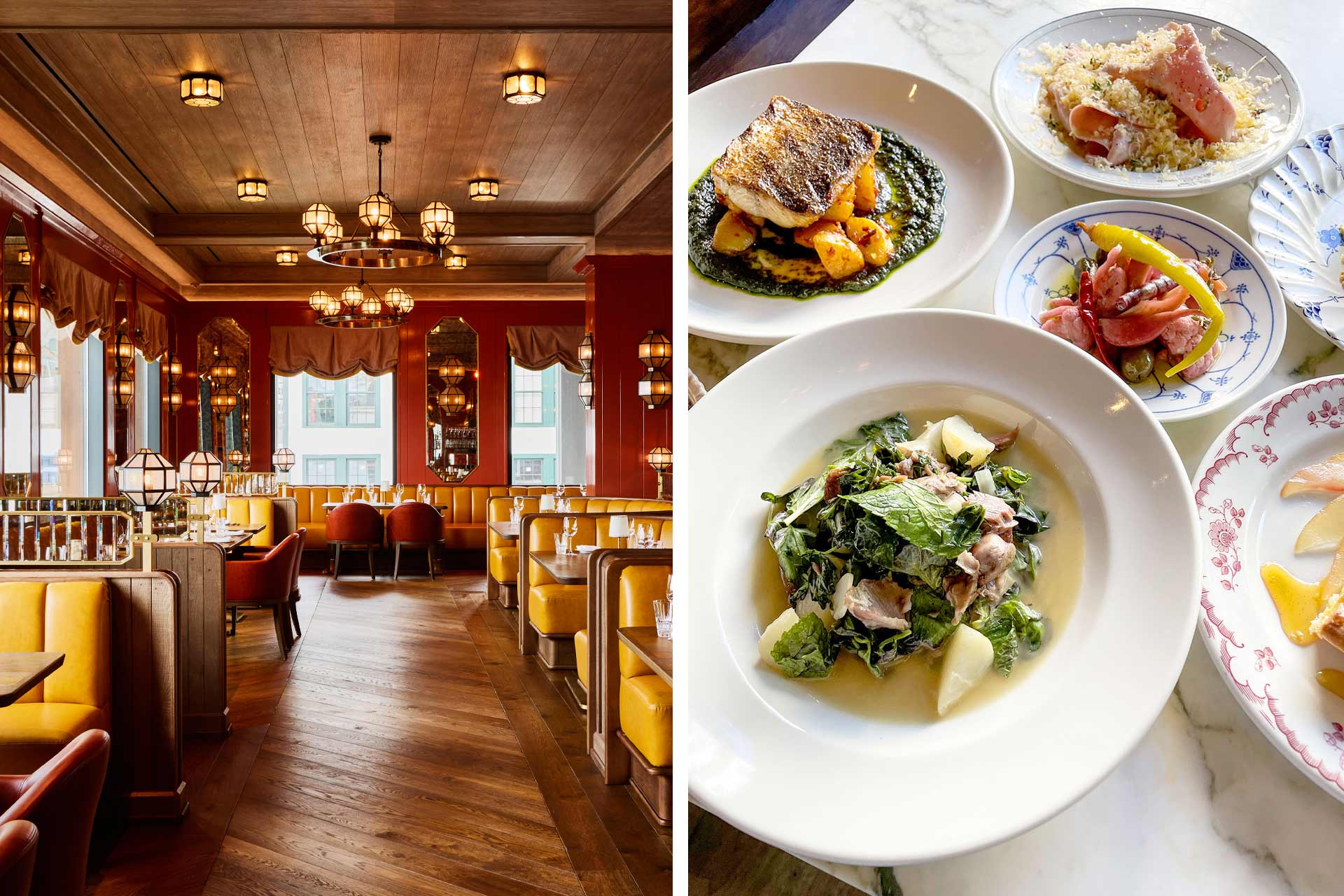 Carne Mare on Pier 17 and various dishes at Inga's Bar. ©  Read McKendree/Carne Mare | ©  Caron Callahan/Inga's Bar