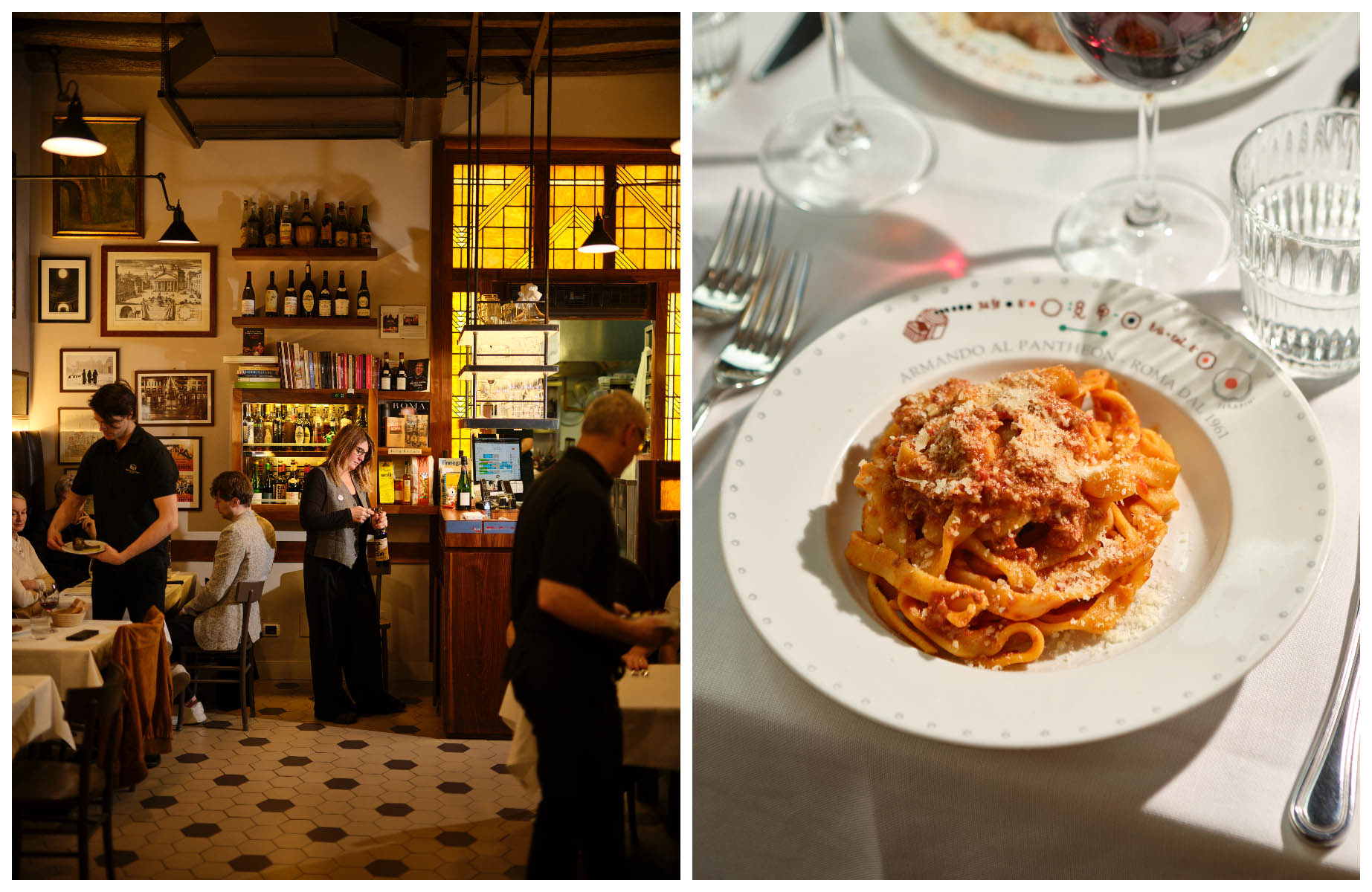 Armando al Pantheon restaurant is one of the city’s most beloved institutions, just steps from the Pantheon. ©Alberto Blasetti/The MICHELIN Guide
