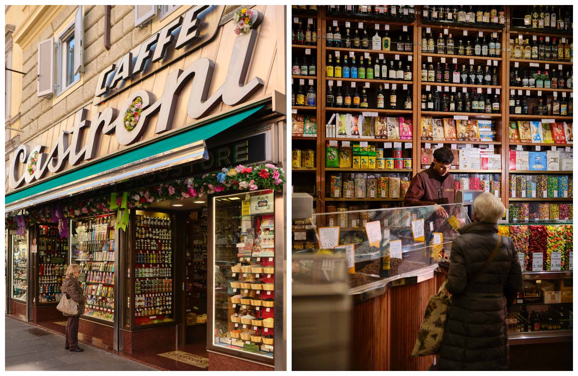A gold mine for souvenirs to bring back, Castroni is famous for its coffee and Italian specialties you won't find anywhere else. ©Alberto Blasetti/The MICHELIN Guide