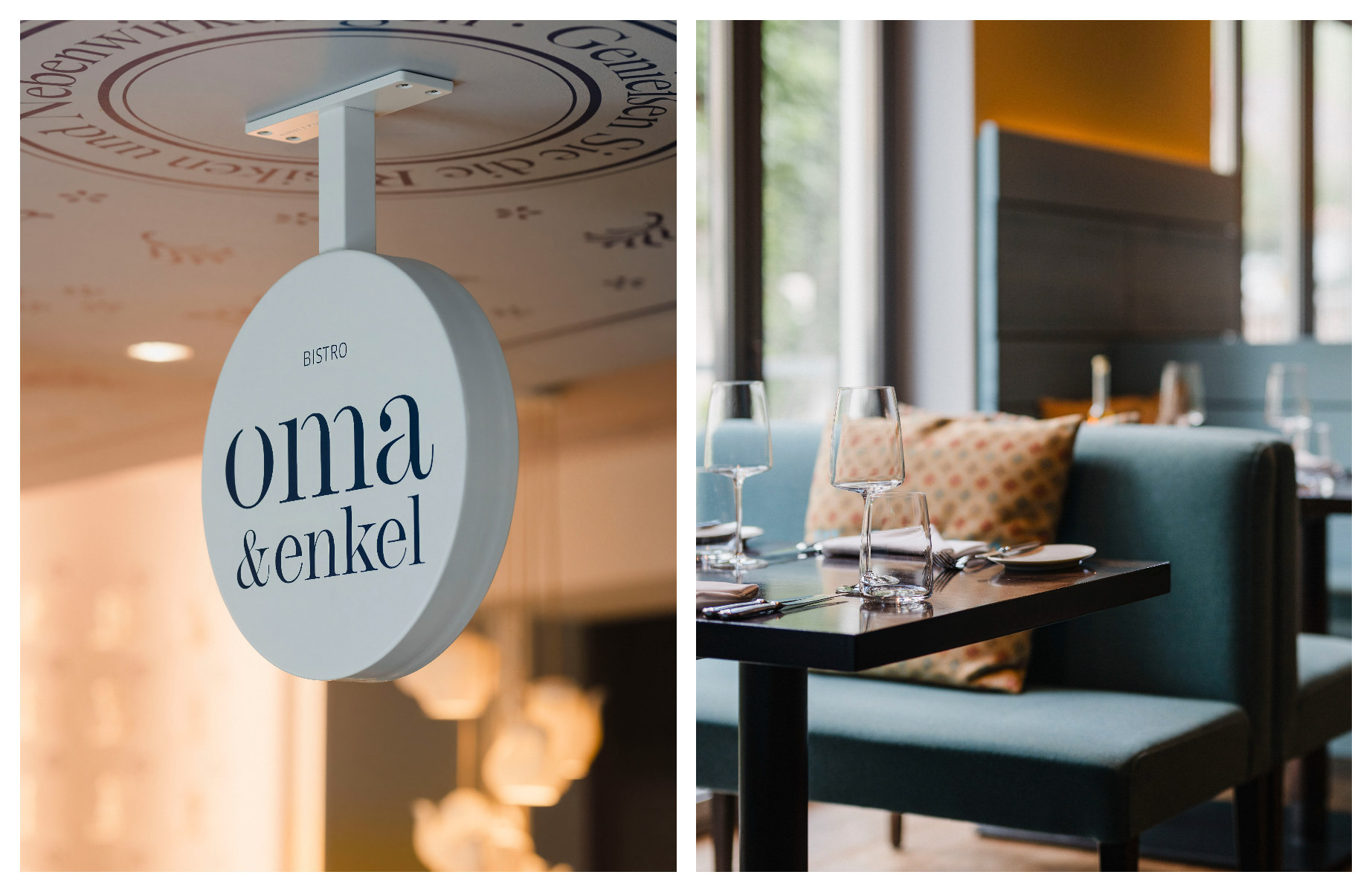 Das Bistro oma & enkel heißt so, weil sich hier Generationen begegnen dürfen und sollen – im Gastraum ebenso wie in der Küche, wo traditionelle Rezepte modern interpretiert werden. @ Nils Hasenau/Bistro oma & enkel