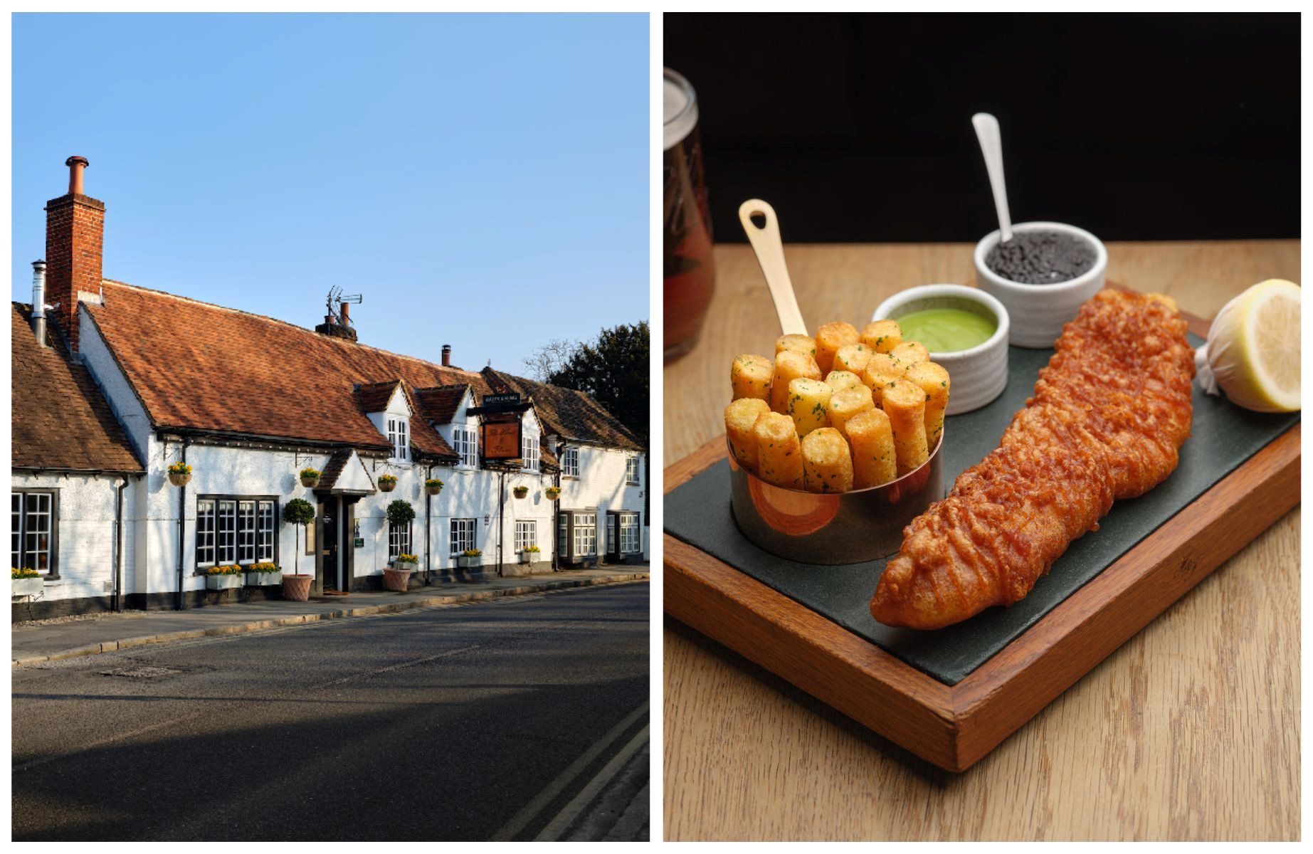 The Hand and Flowers, near the Chilterns, is the UK's only pub with Two MICHELIN Stars. © Cristian Barnett/Hand and Flowers