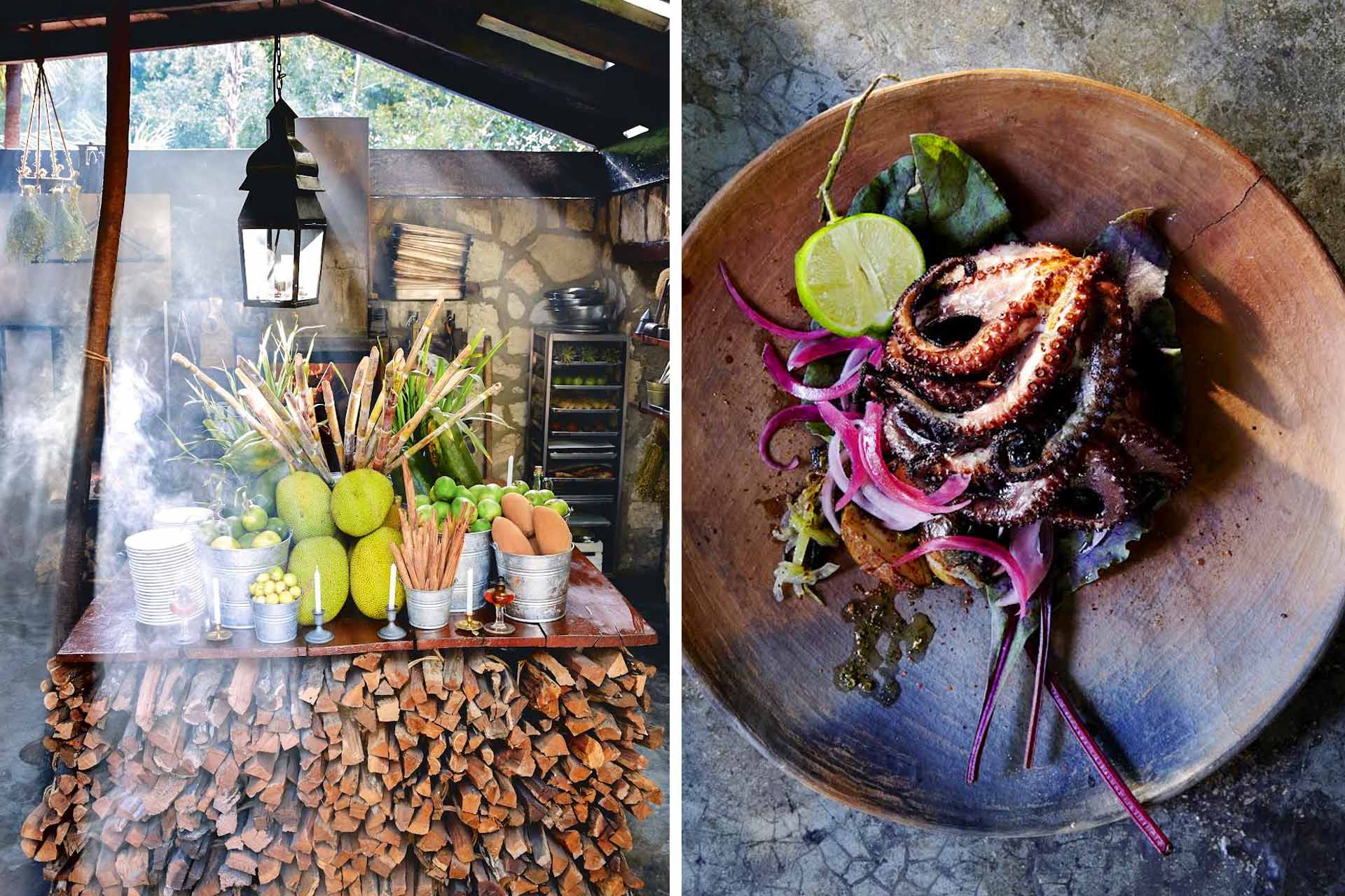 Open air kitchen and pulpo asado. © Gentlandhyers /Hartwood