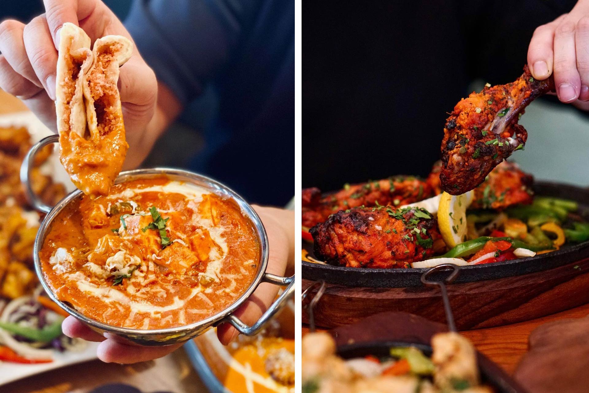 Butter chicken and Tandoori Chicken. © Kumofoodlist | Vancityeats/Karma Indian Bistro